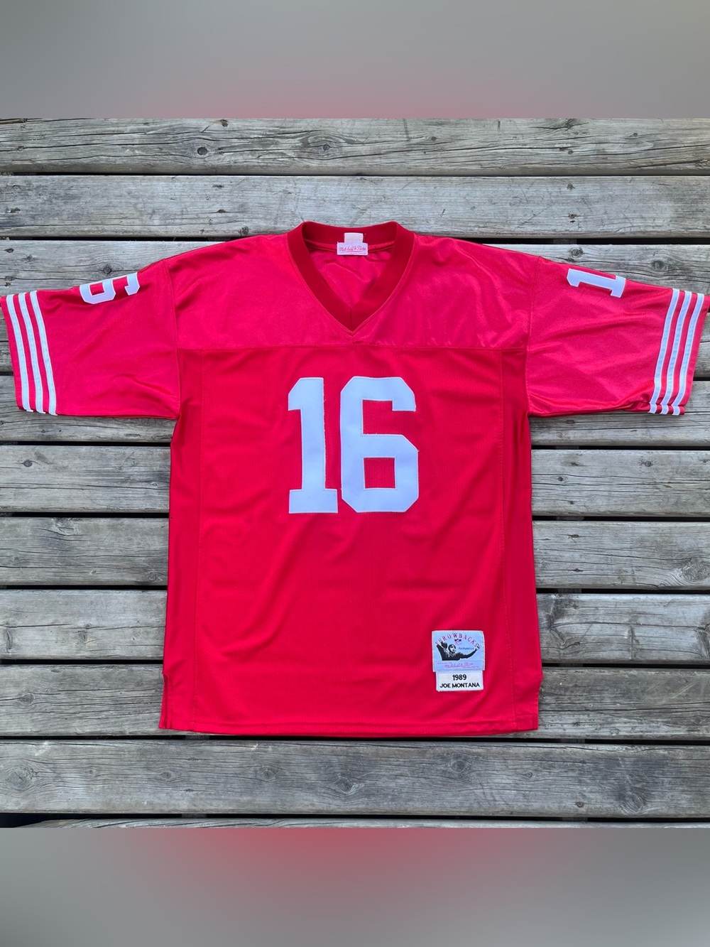 Mitchell & Ness Throwback Joe Montana San Francisco 49ers Jersey